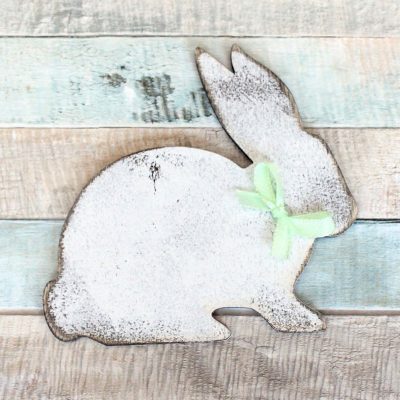 Rabbit with a ribbon